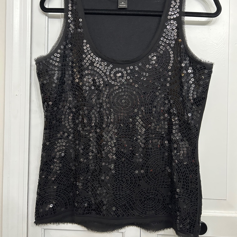 White House Black Market sequin blouse